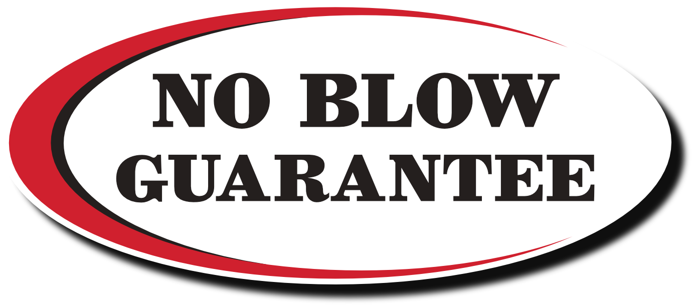 No Blow Guarantee logo